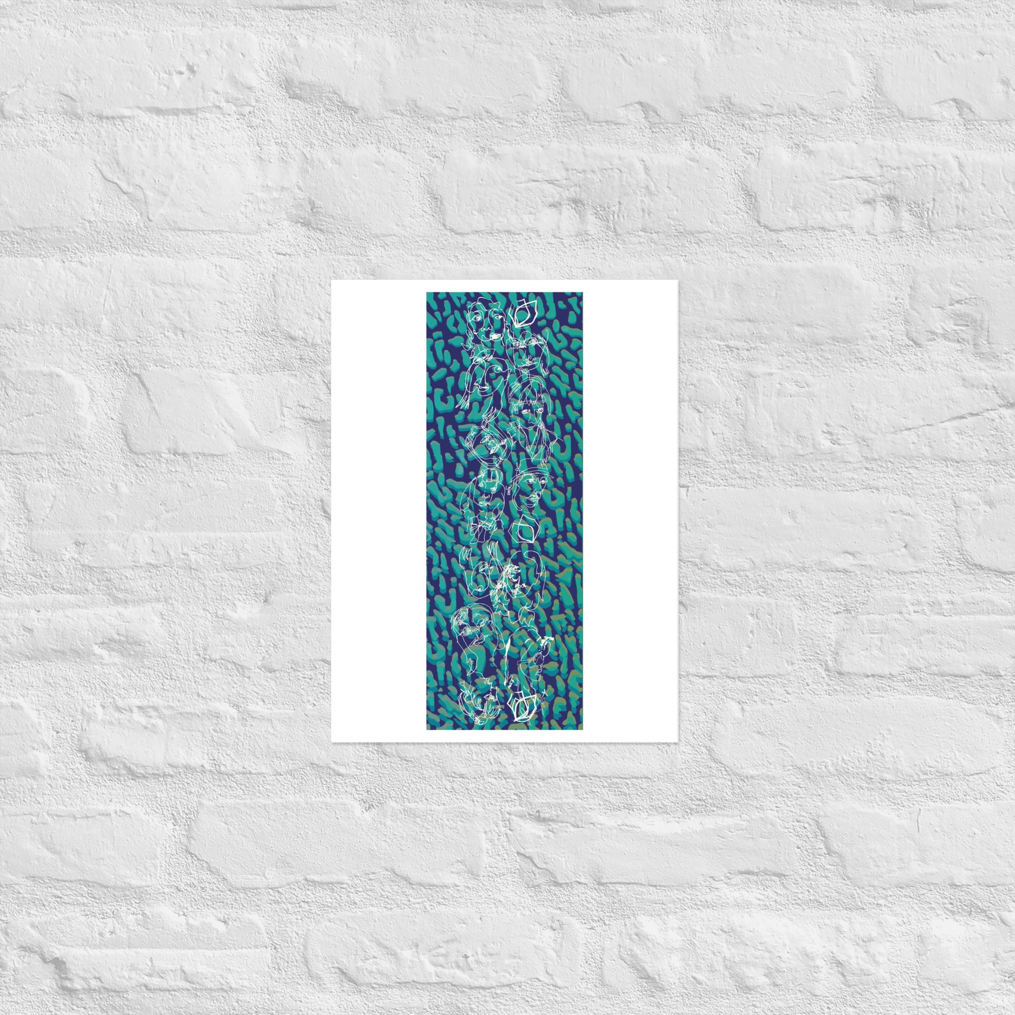 18/19 Blue Ballroom Foxes Print