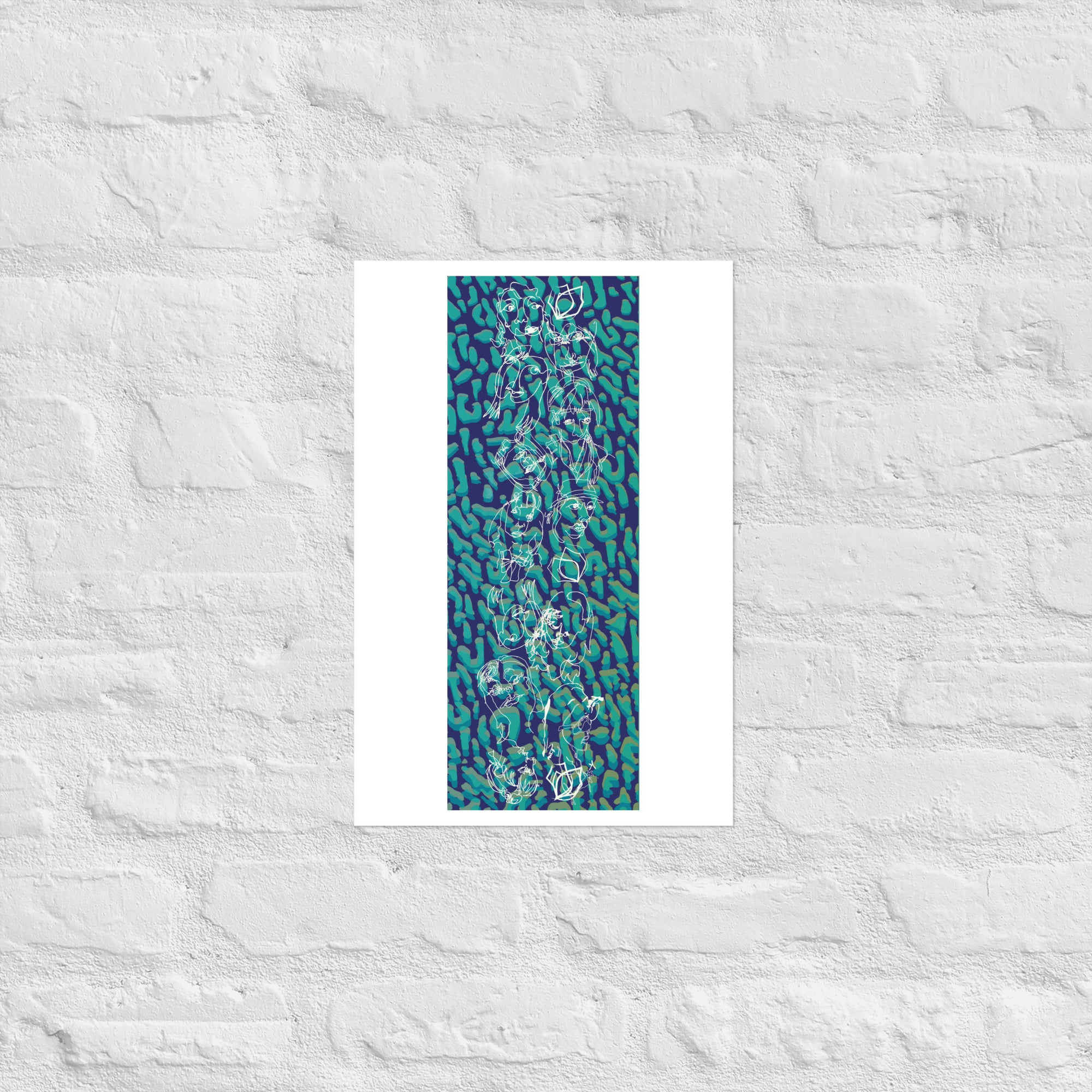 18/19 Blue Ballroom Foxes Print