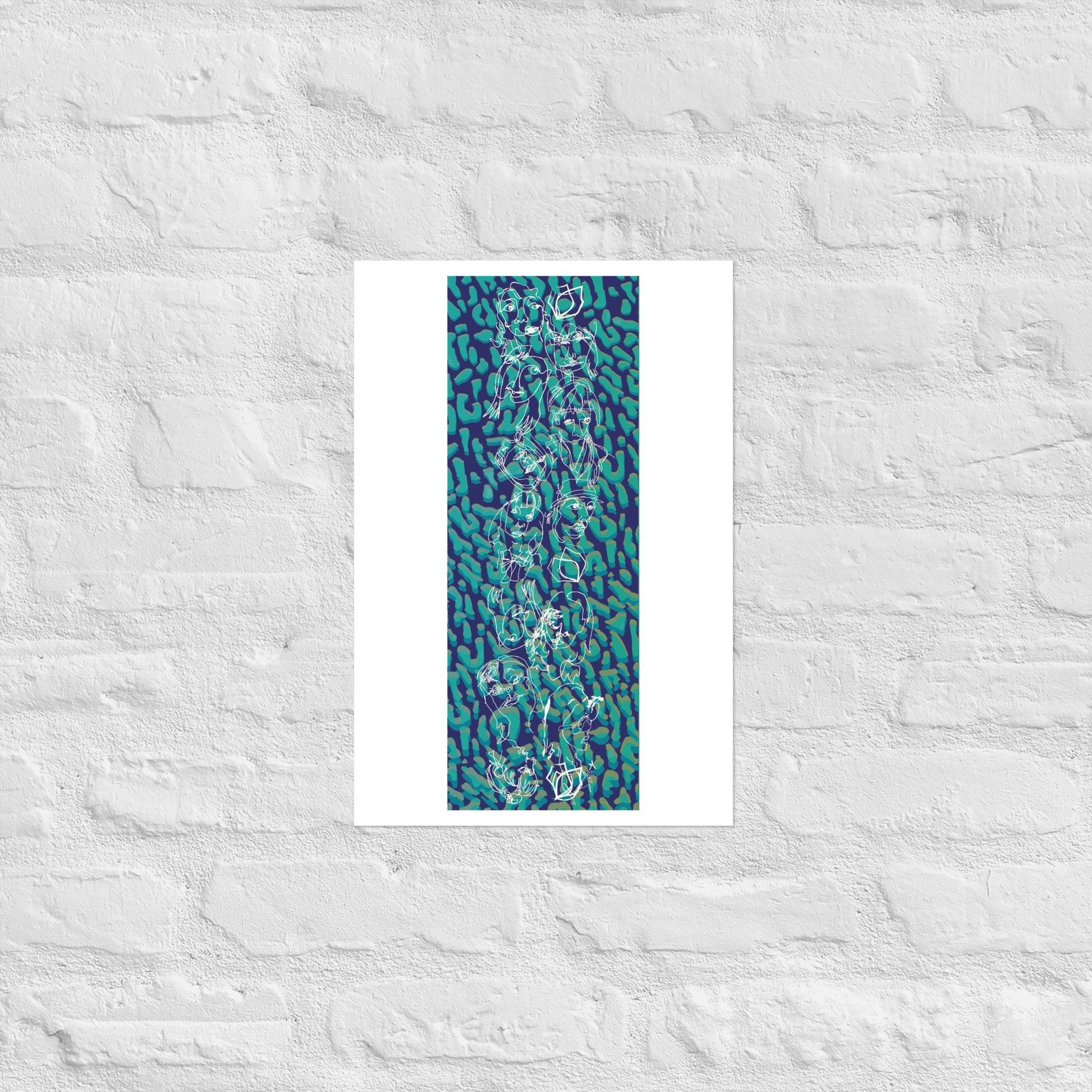 18/19 Blue Ballroom Foxes Print