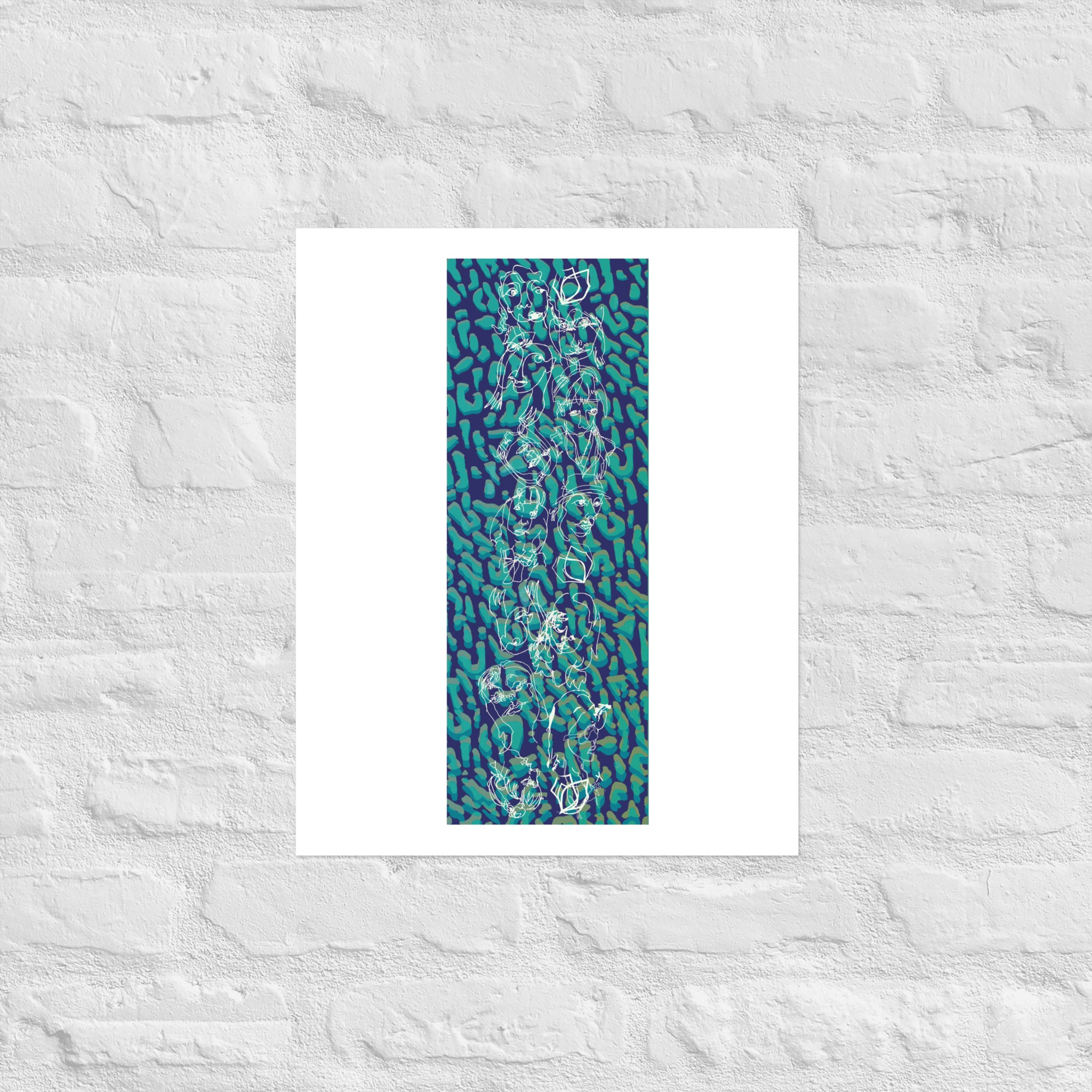 18/19 Blue Ballroom Foxes Print