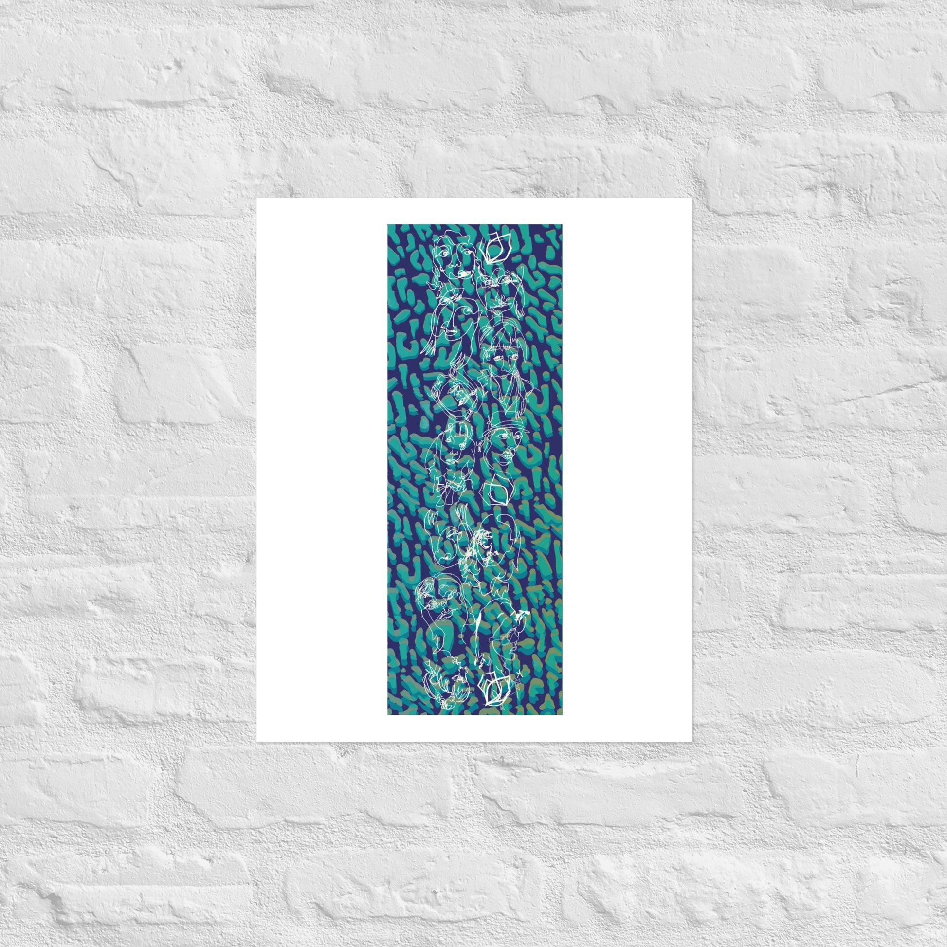 18/19 Blue Ballroom Foxes Print