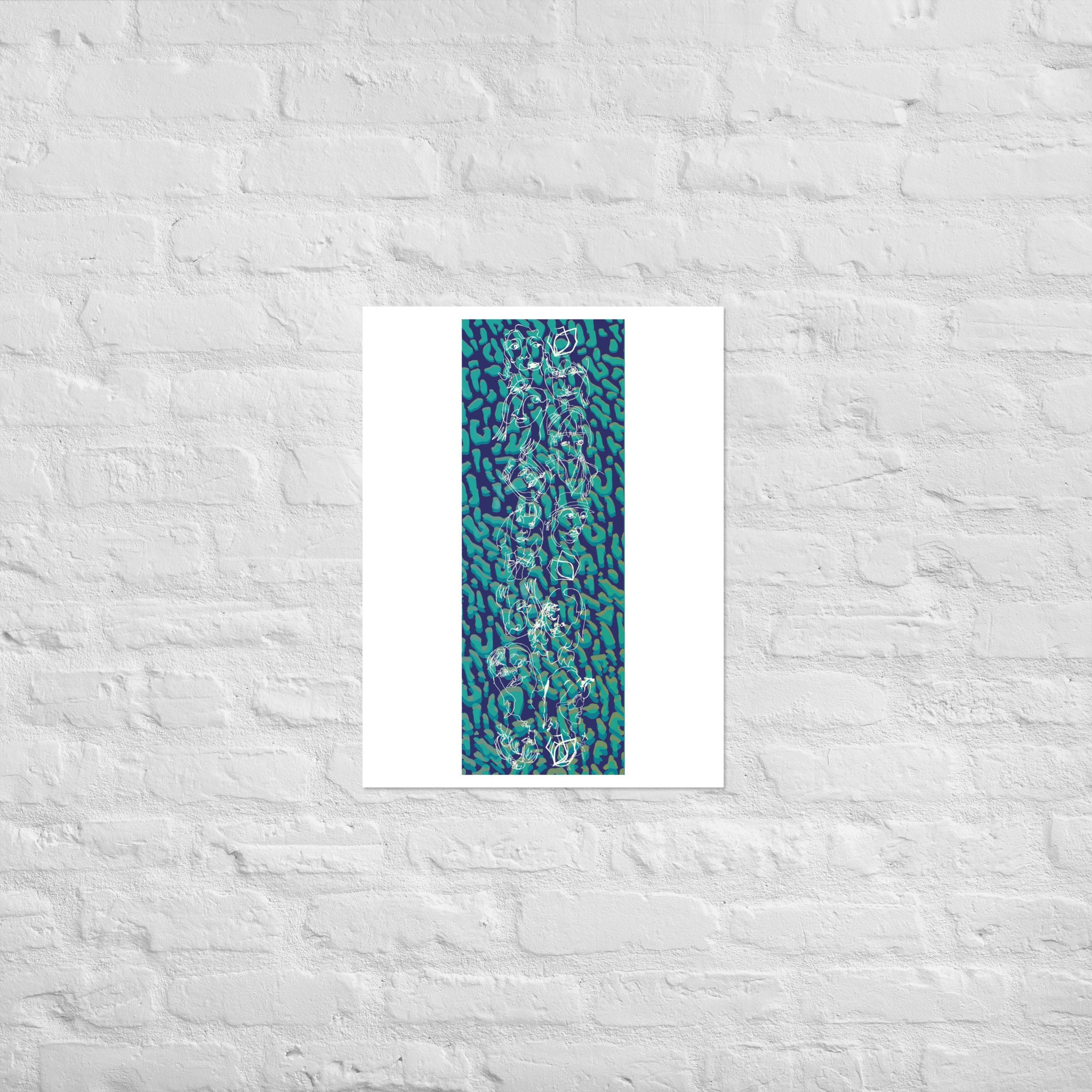 18/19 Blue Ballroom Foxes Print