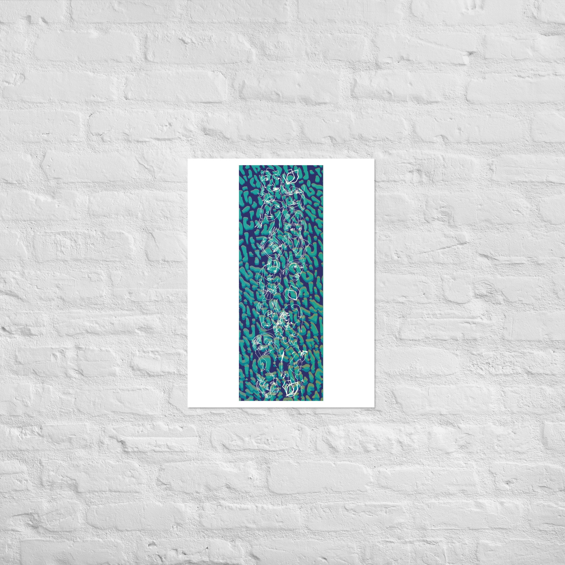 18/19 Blue Ballroom Foxes Print