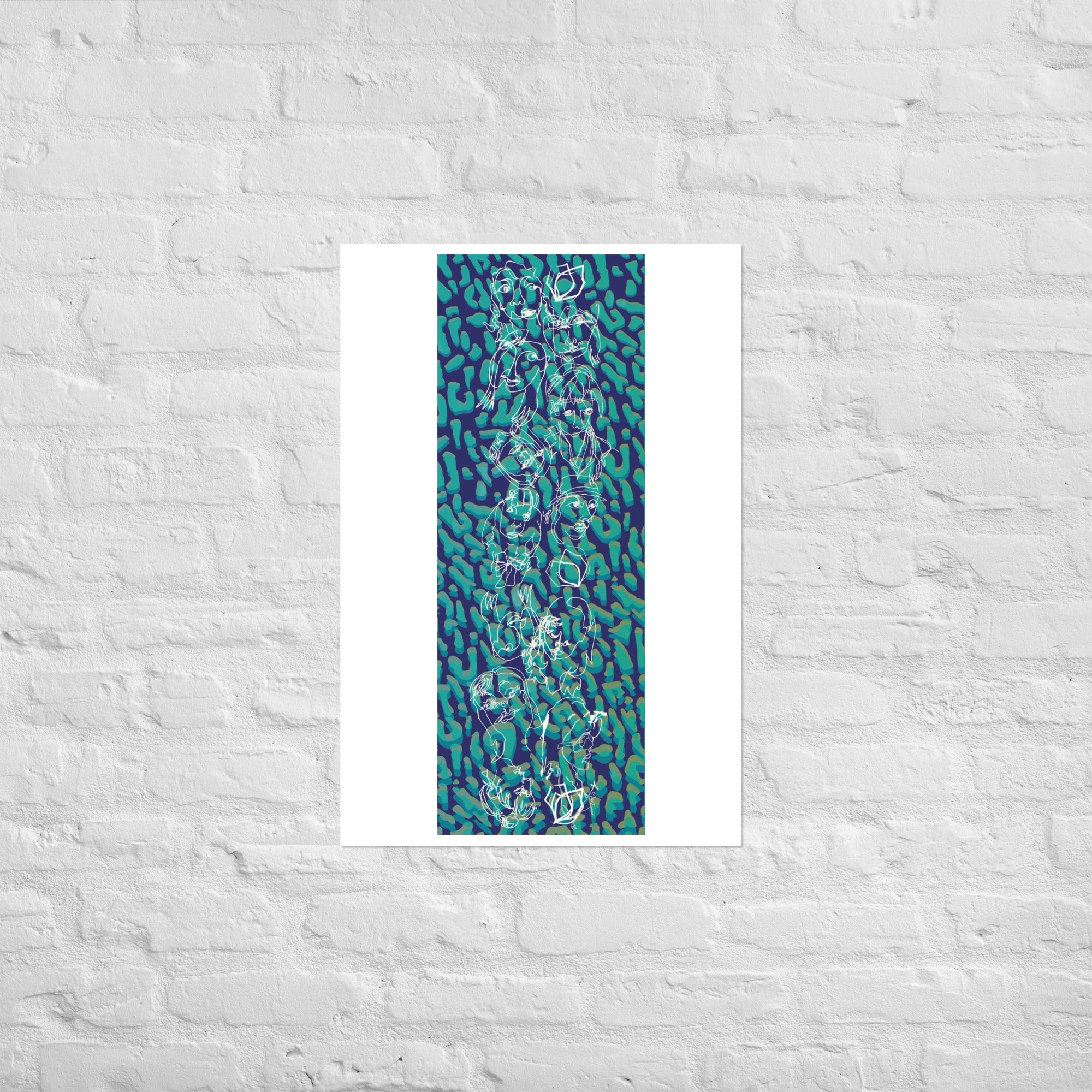18/19 Blue Ballroom Foxes Print