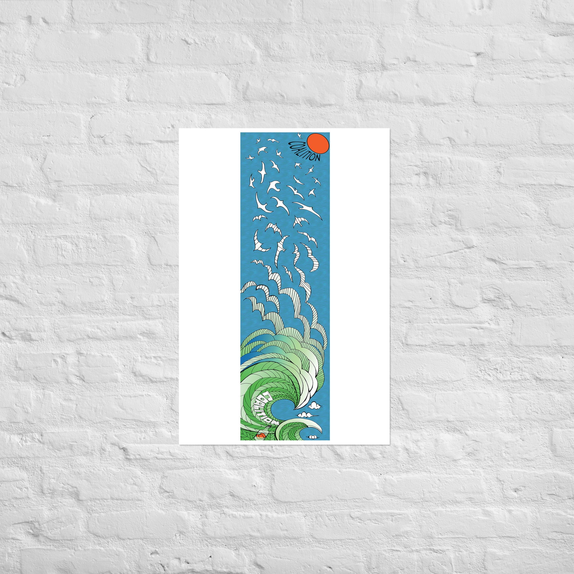 14/15 Flock of Ski Gulls Print