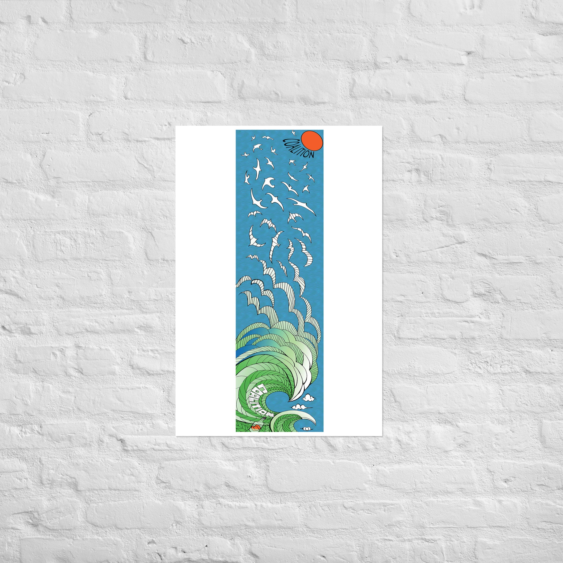14/15 Flock of Ski Gulls Print