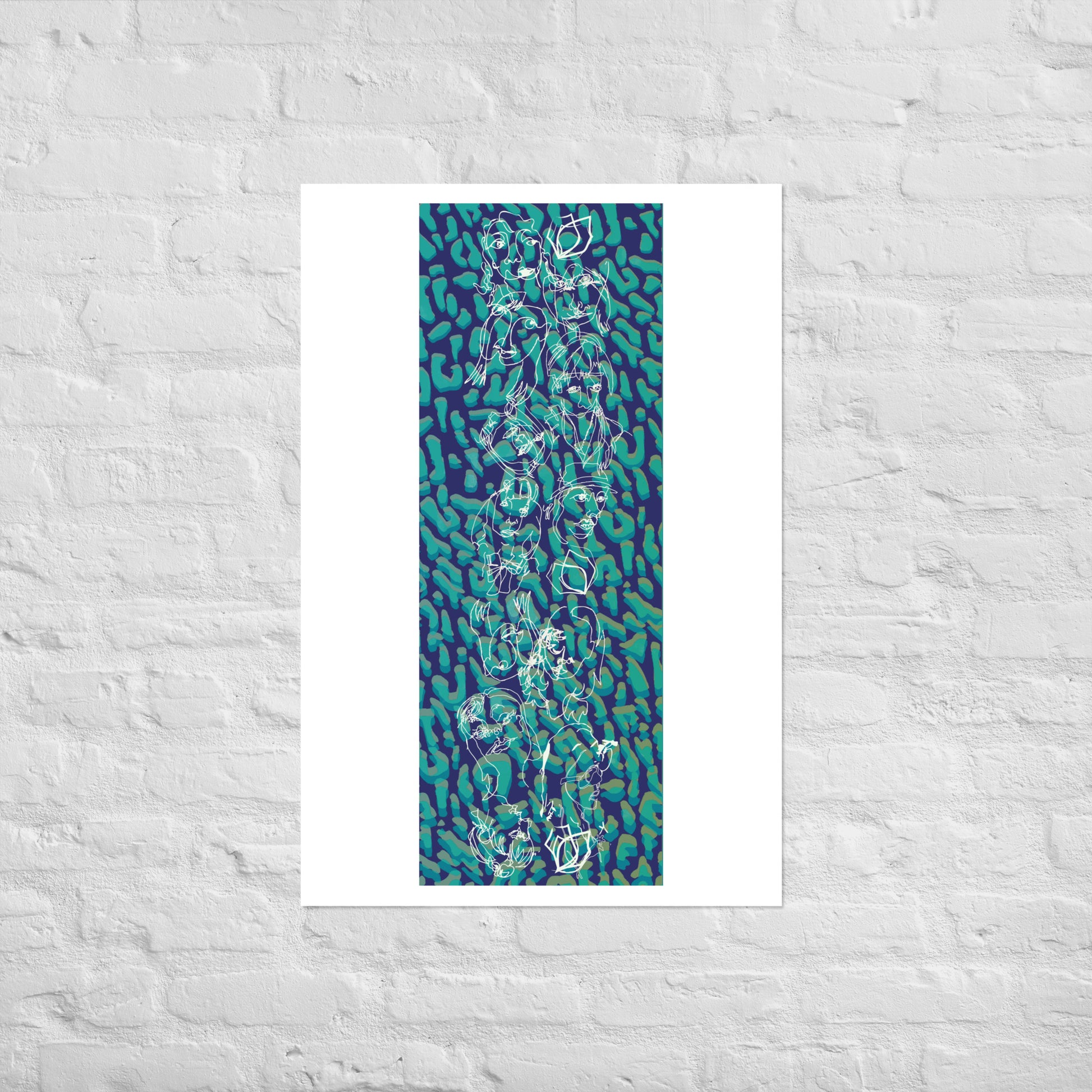 18/19 Blue Ballroom Foxes Print