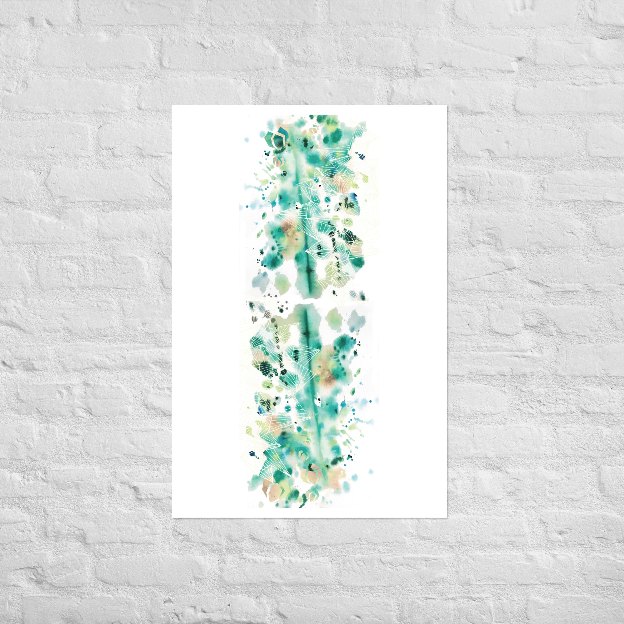 18/19 Brazen Jade Flame Print