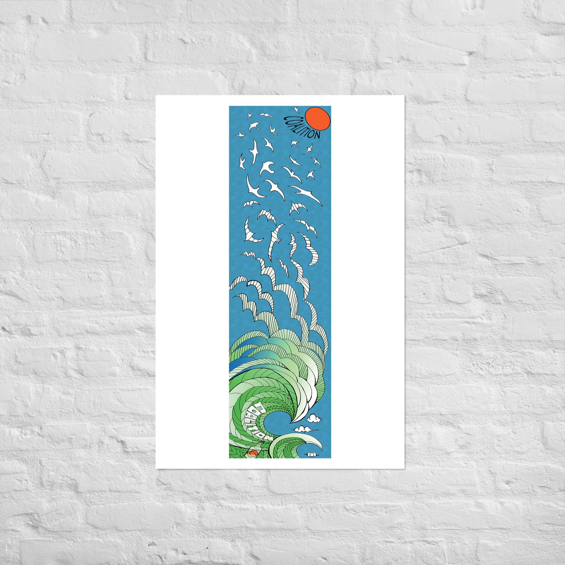 14/15 Flock of Ski Gulls Print