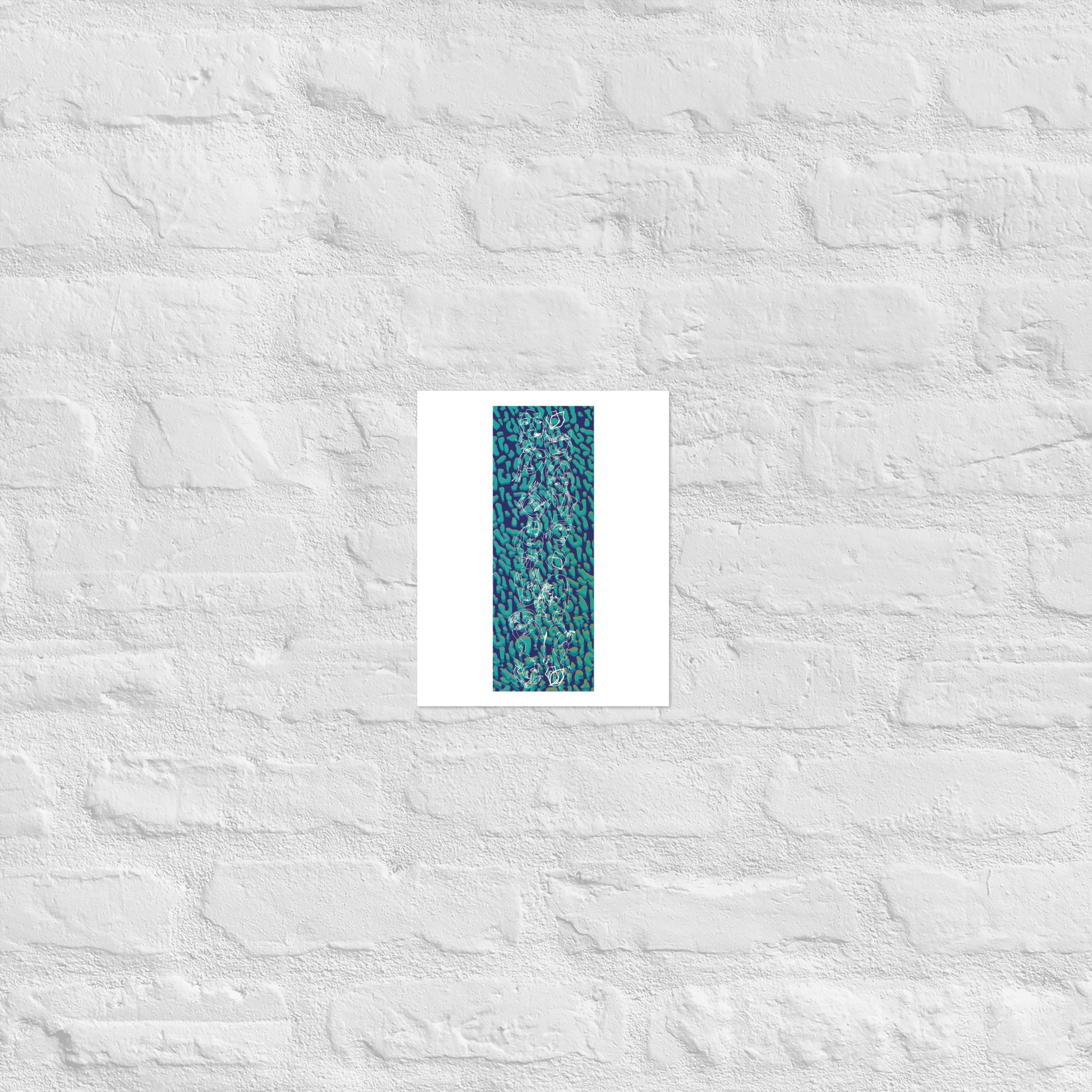18/19 Blue Ballroom Foxes Print