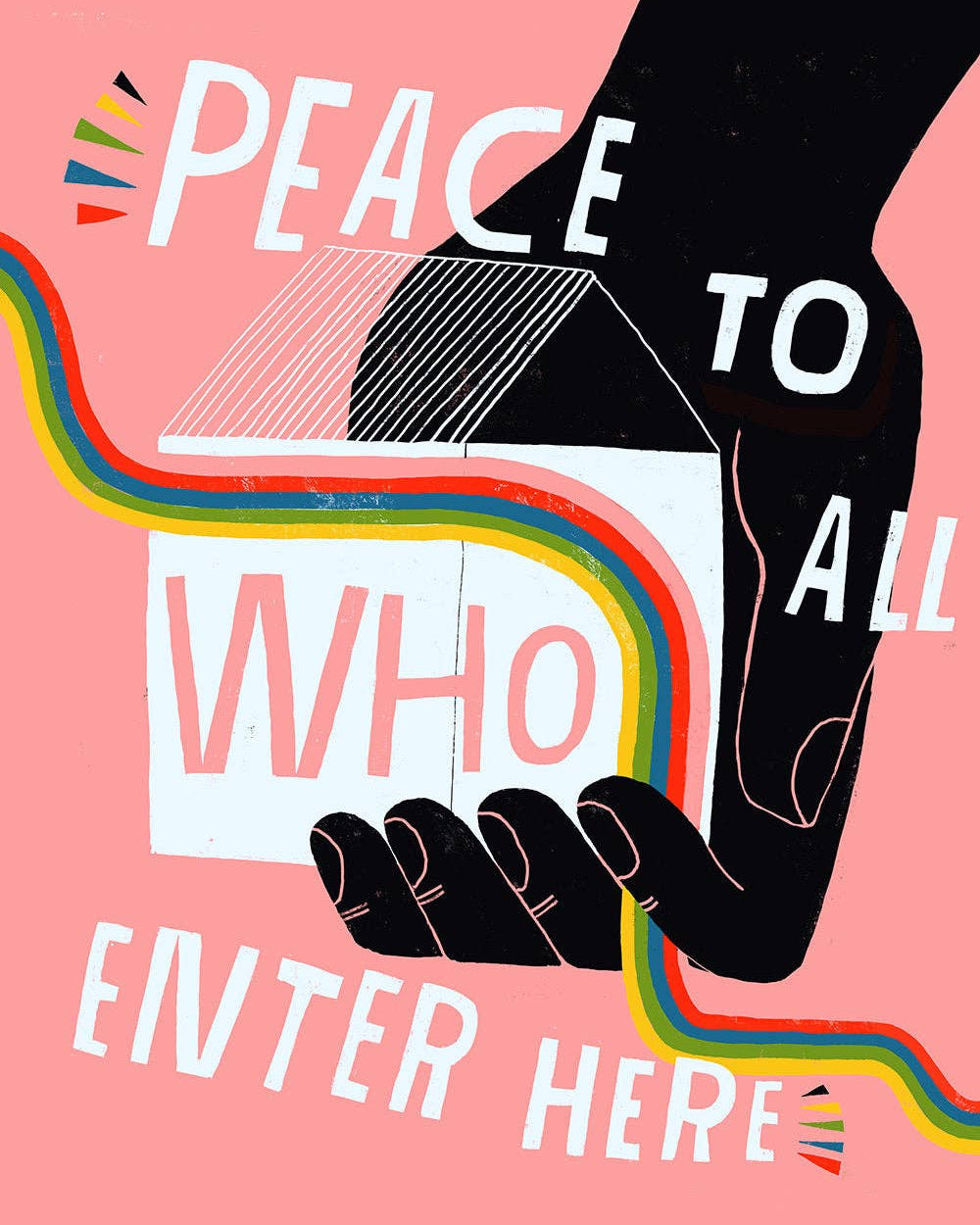 Lisa Congdon Art & Illustration | Peace To All Who Enter Here "