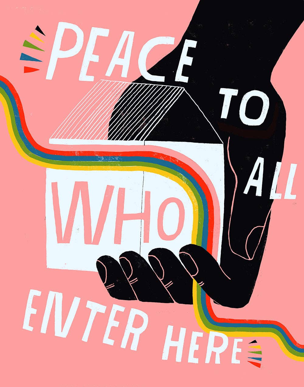 Lisa Congdon Art & Illustration | Peace To All Who Enter Here "