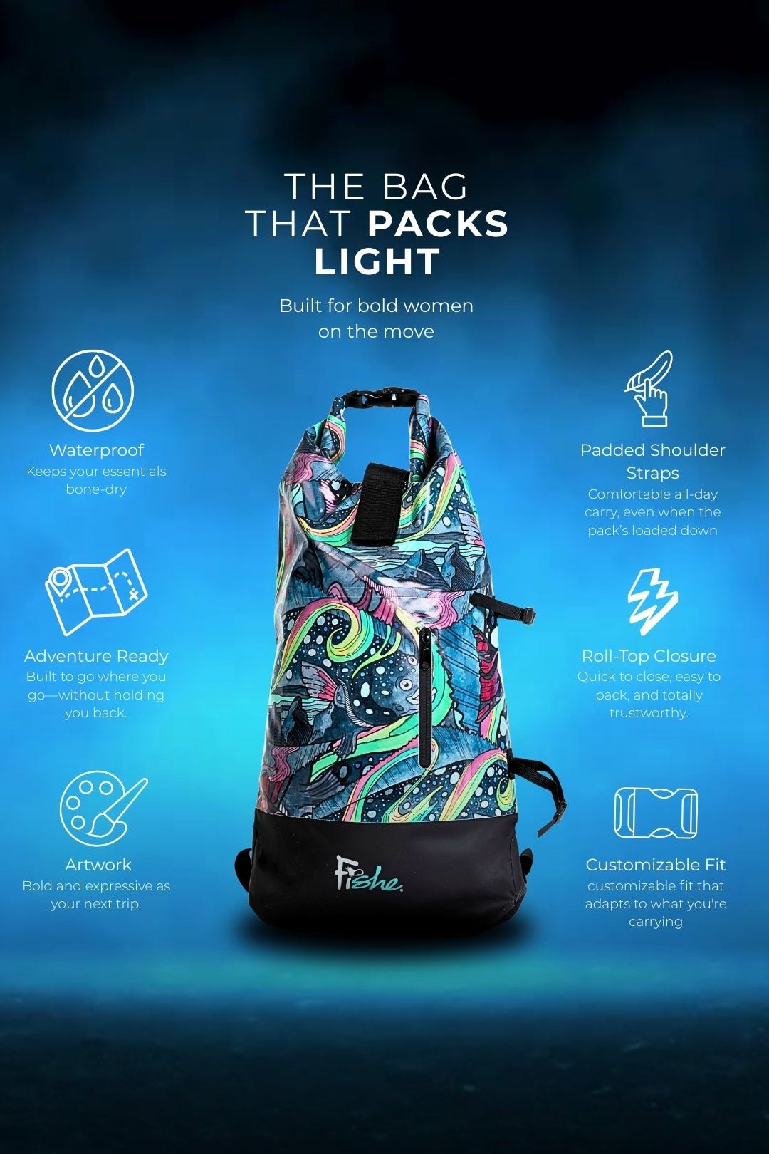 FisheWear | HaliBorealis Backpack Dry Bag