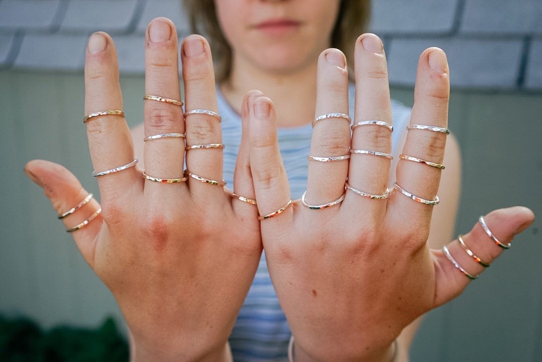 Crooked Trails Silver | Wild Hammered Stackers