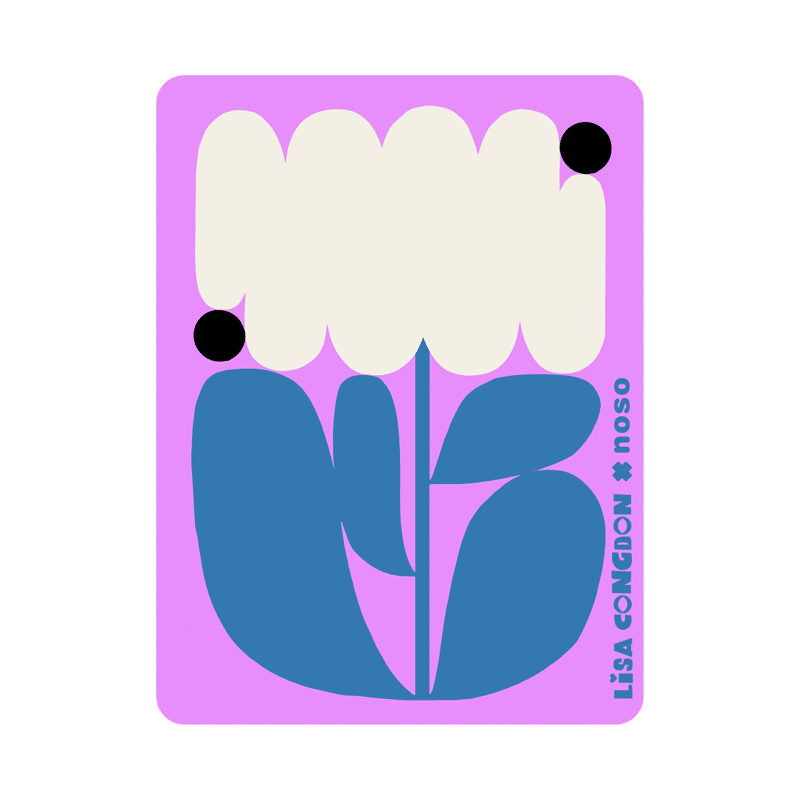 NoSo Patches | Cloud Flower by Lisa Congdon