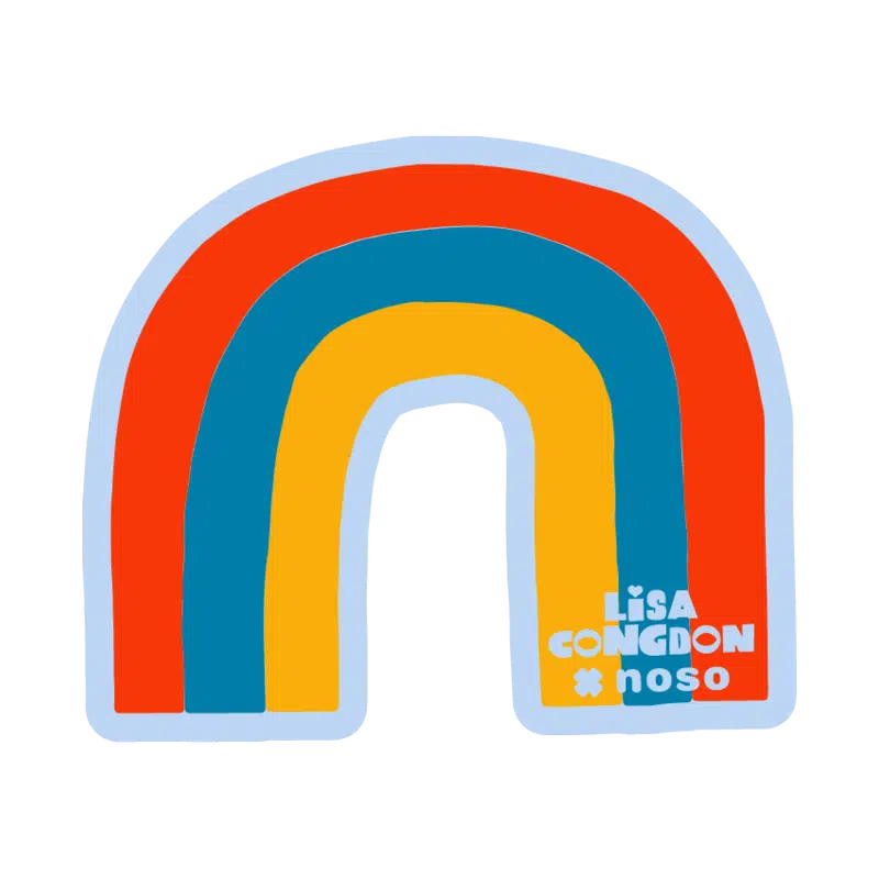 NoSo Patches | Rainbow by Lisa Congdon