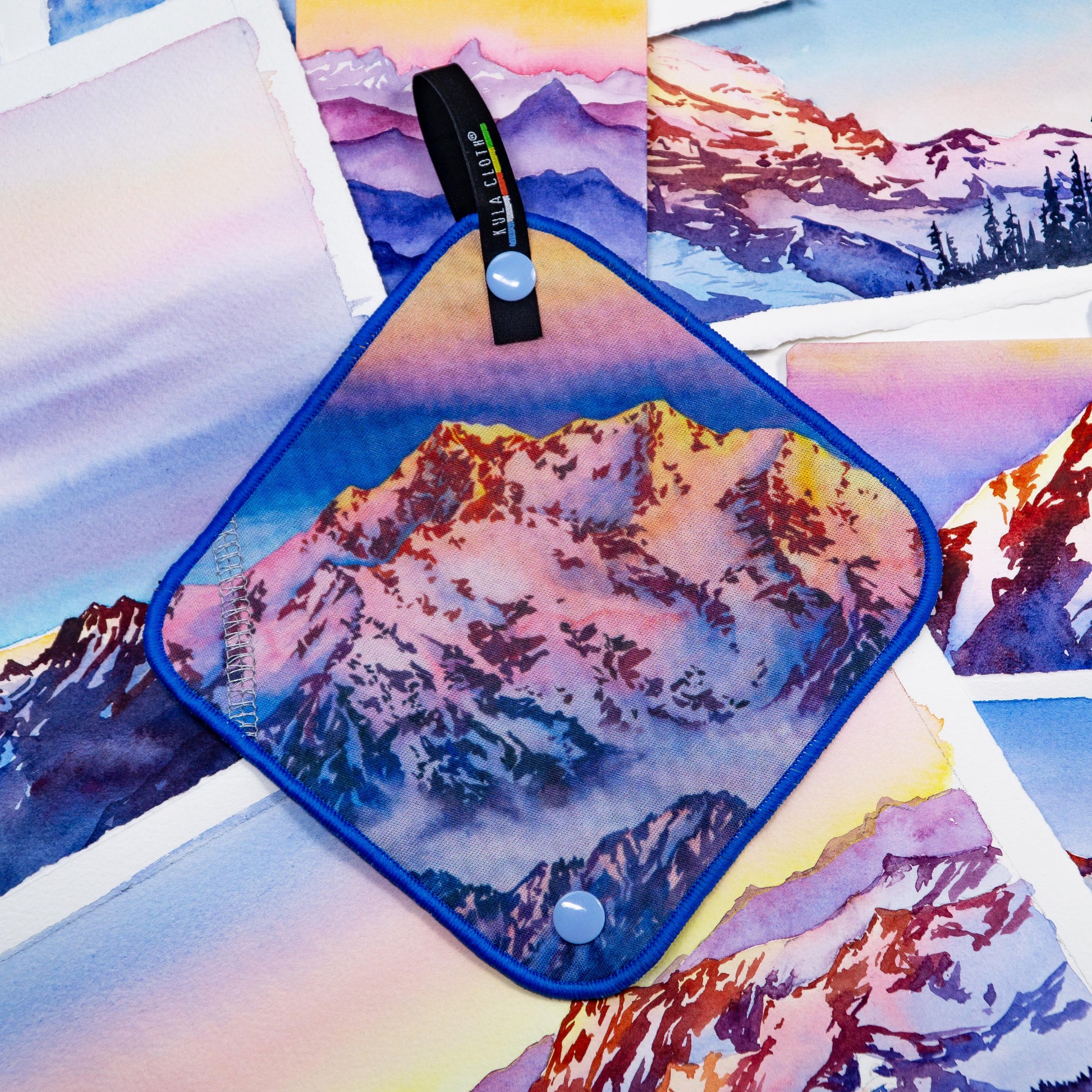Kula Cloth® | Morning Alpenglow Olympic Mountains Artist Series
