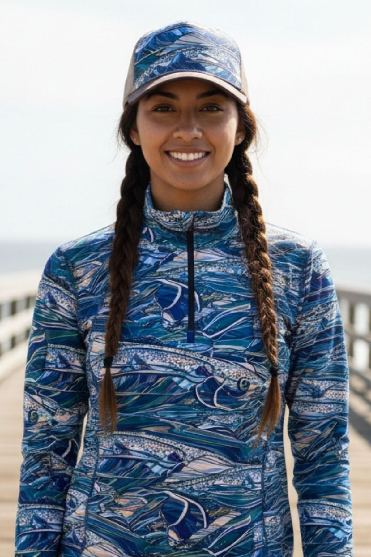 FisheWear | Rainbow Ridge Abstract Trucker Hat