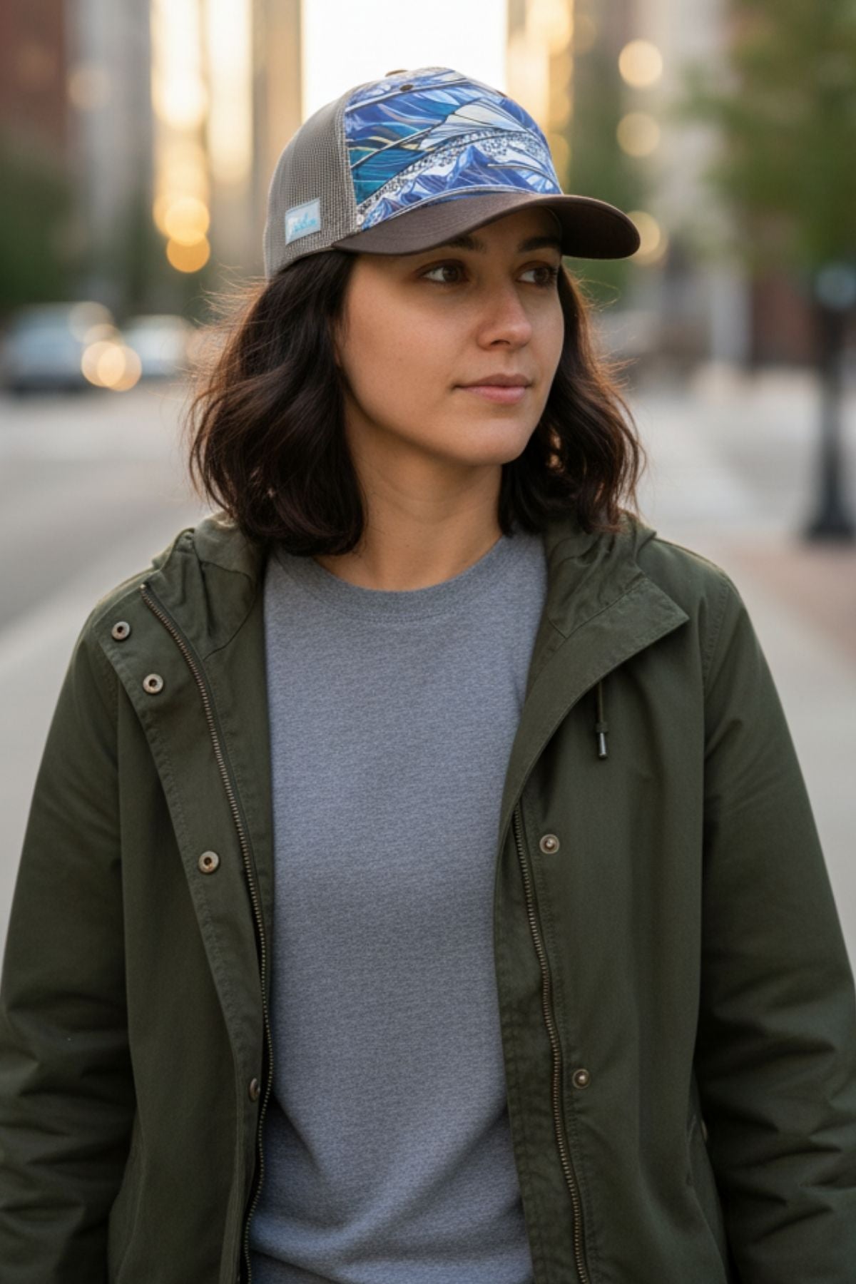 FisheWear | Rainbow Ridge Abstract Trucker Hat