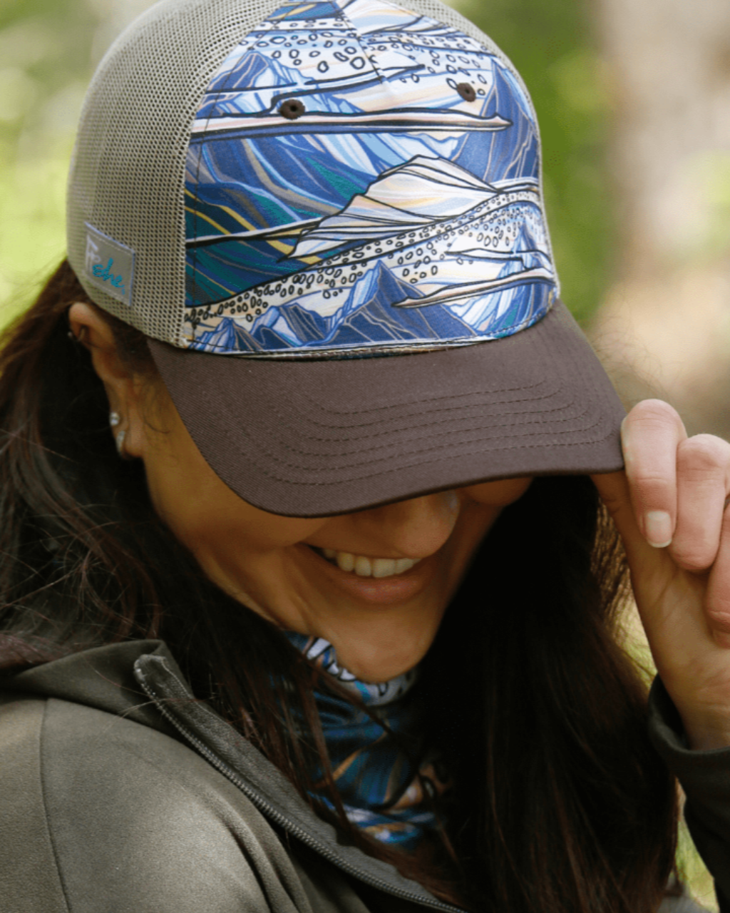 FisheWear | Rainbow Ridge Abstract Trucker Hat