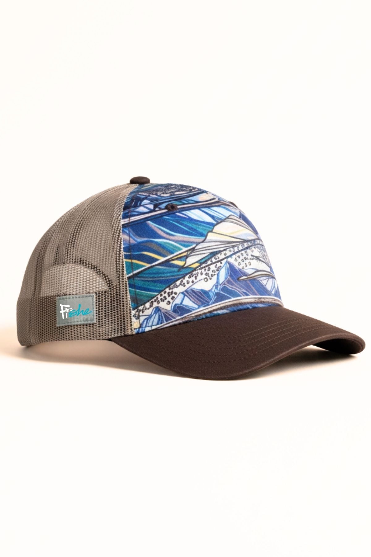 FisheWear | Rainbow Ridge Abstract Trucker Hat
