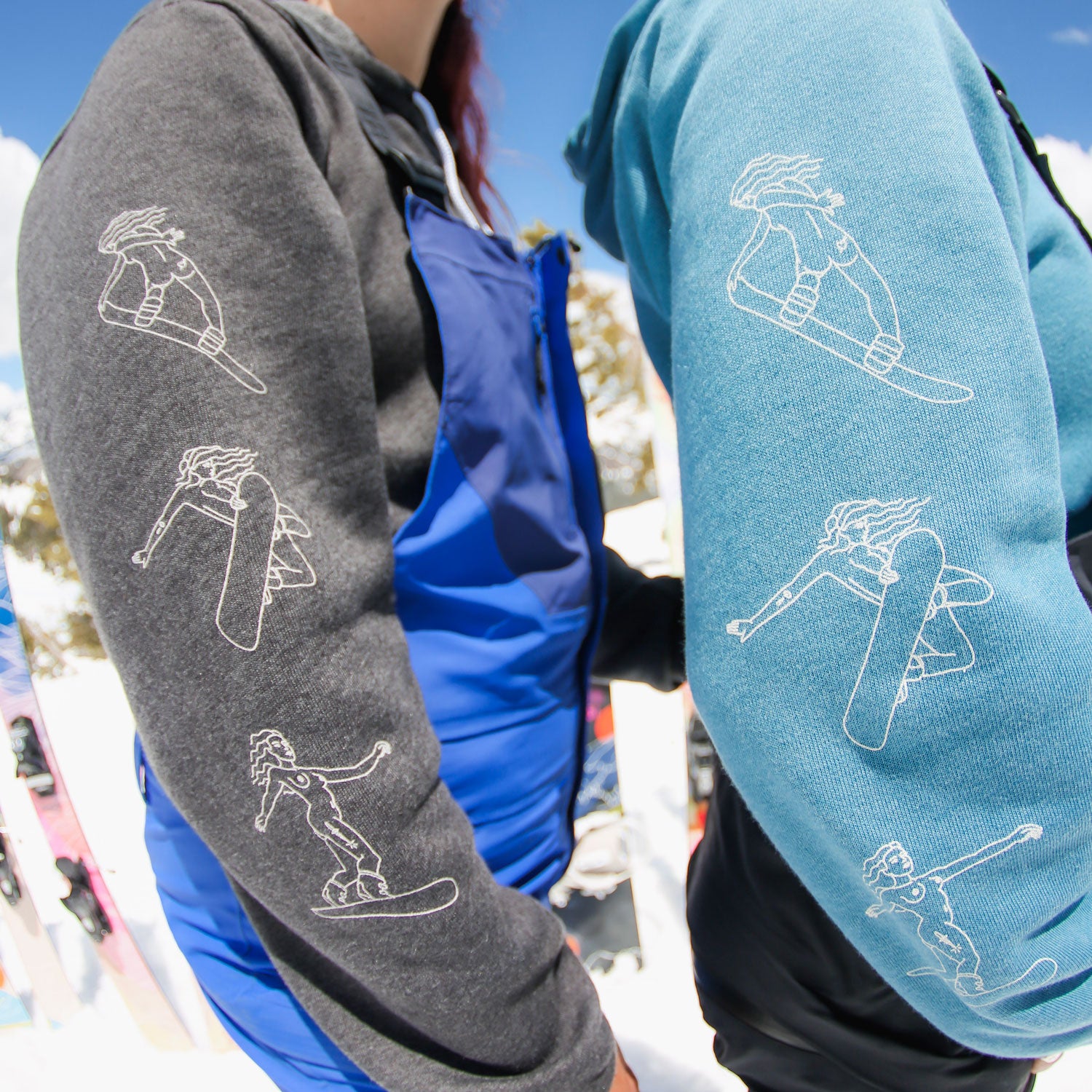 Shred the Patriarchy Hoodie | Dark Grey Heather Snowboard