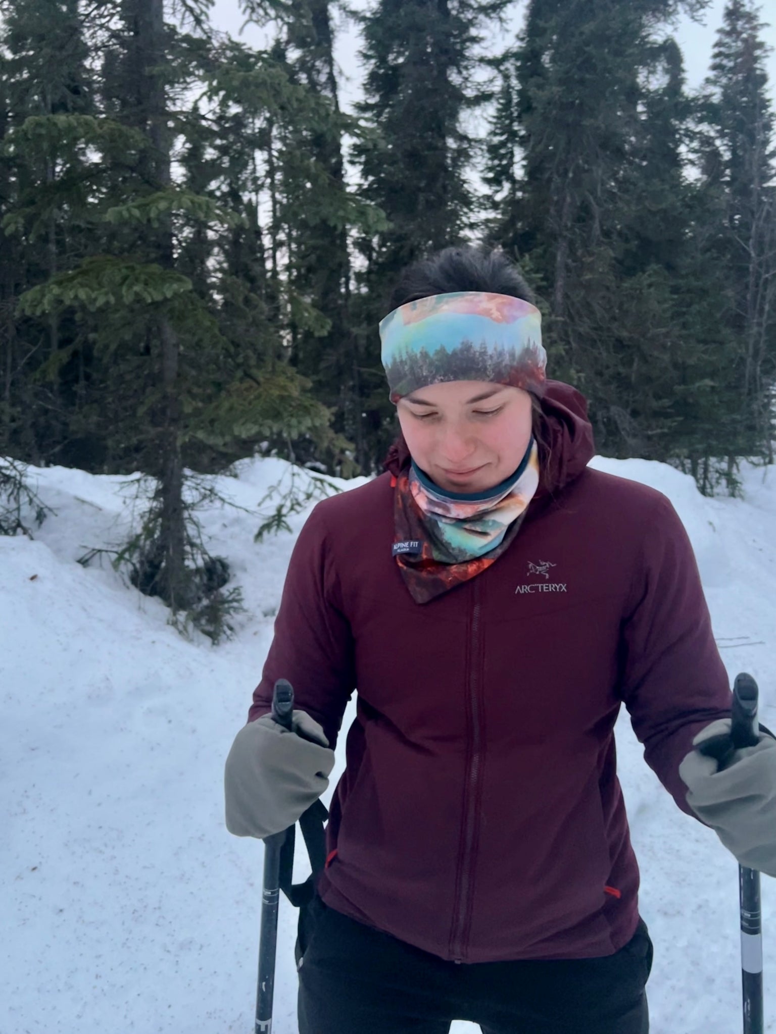 Alpine Fit | Mountain V Merino Wool Neck Warmer