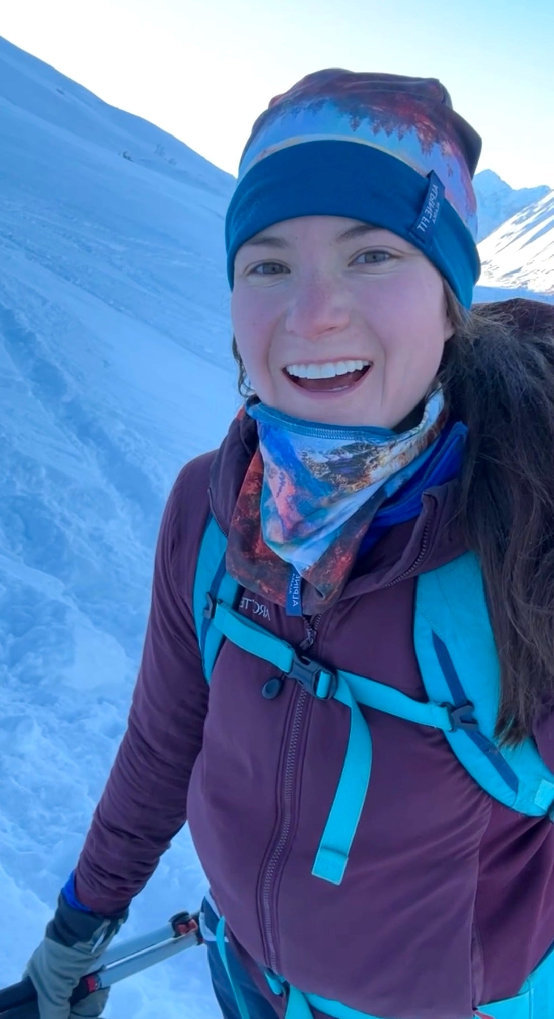 Alpine Fit | Mountain V Merino Wool Neck Warmer