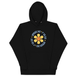 F*ck Ice | Smiling Flower Black Hoodie