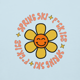 F*ck Ice | Smiling Flower Blue Hoodie