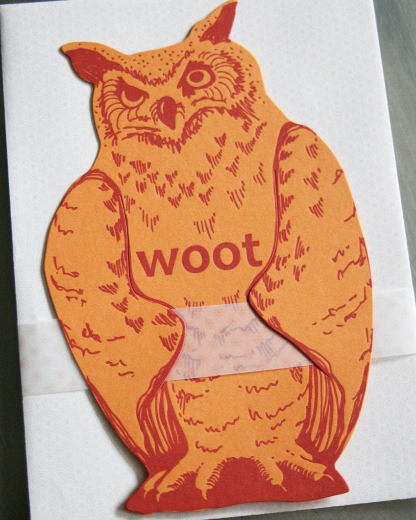 Blackbird Letterpress | Woot Owl Gift Card