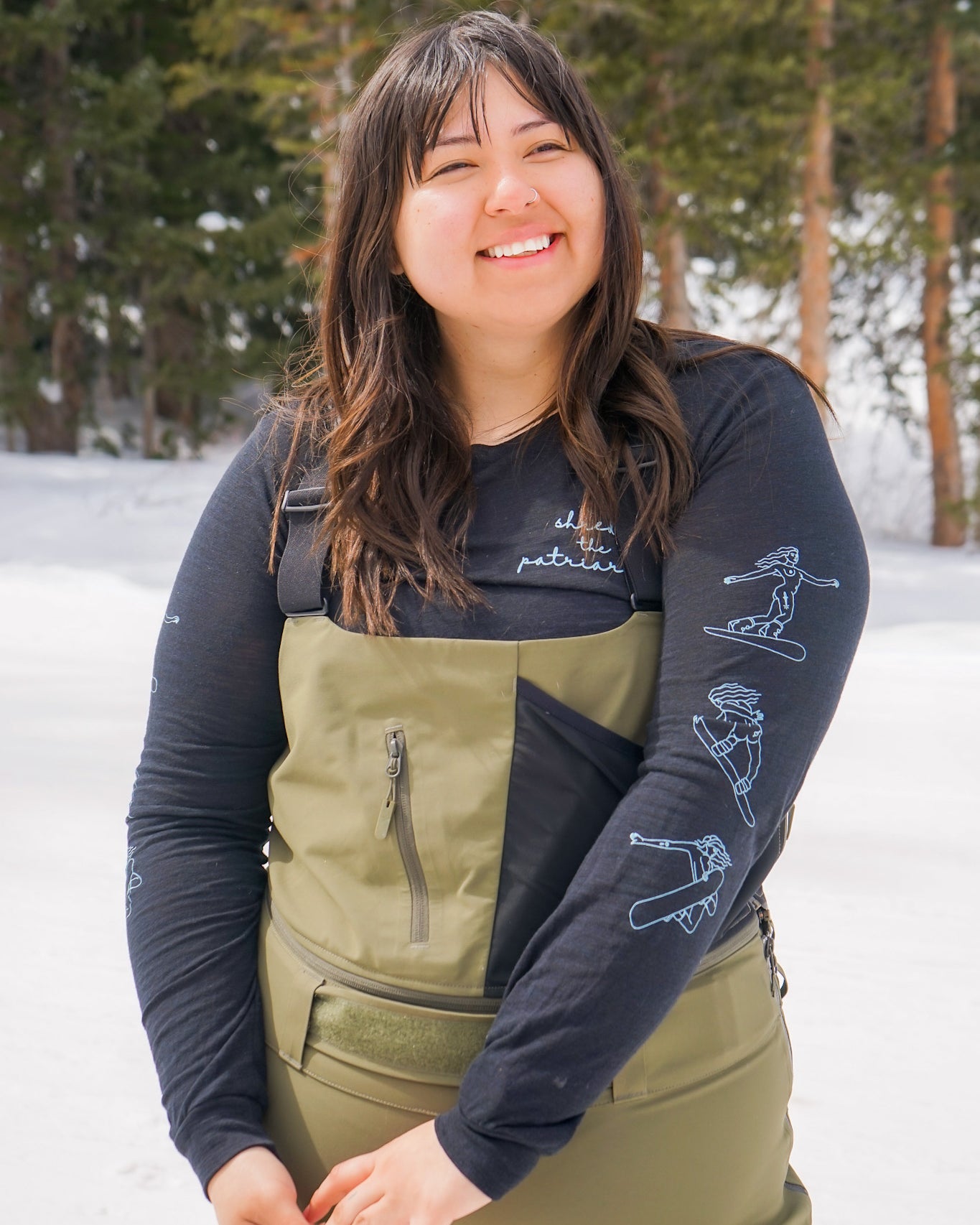 Shred the Patriarchy long sleeve tee