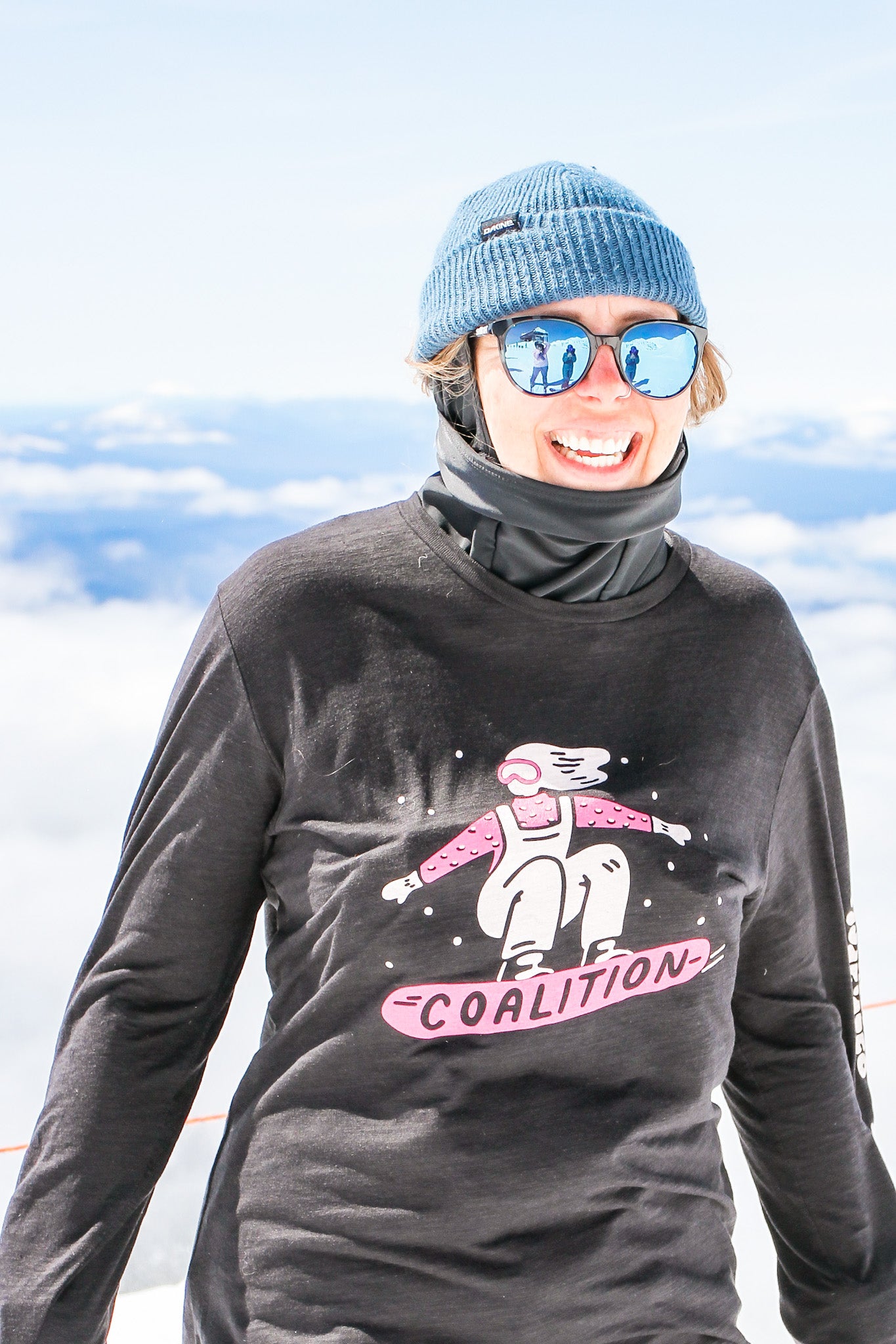 Shred The Patriarchy | Long Sleeve Logo Tee Black Slub