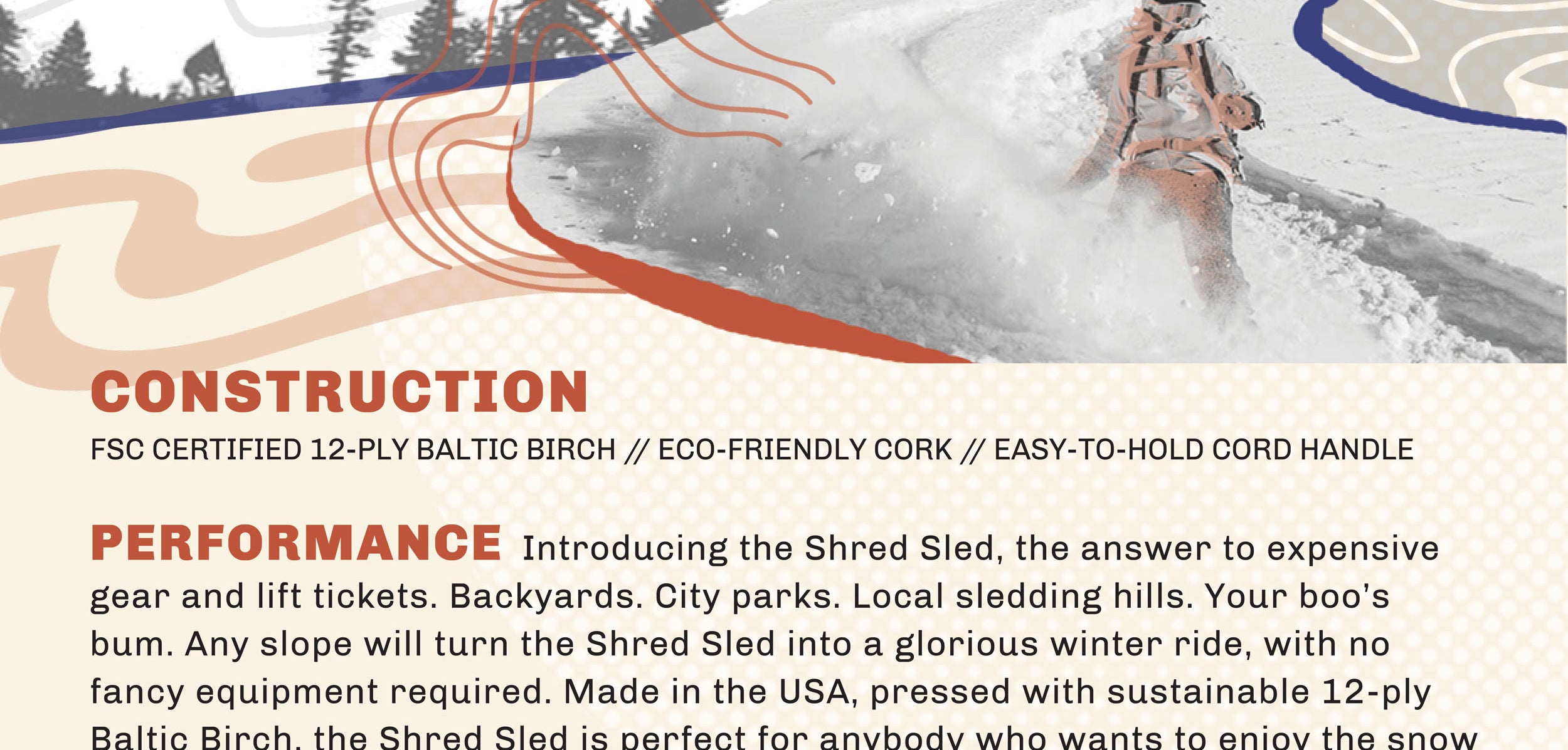 Coalition Snow Winter Sled: The Shred Sled