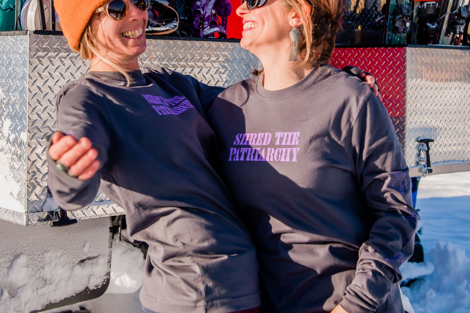 Shred the Patriarchy Long Sleeve Supima Cotton Tee