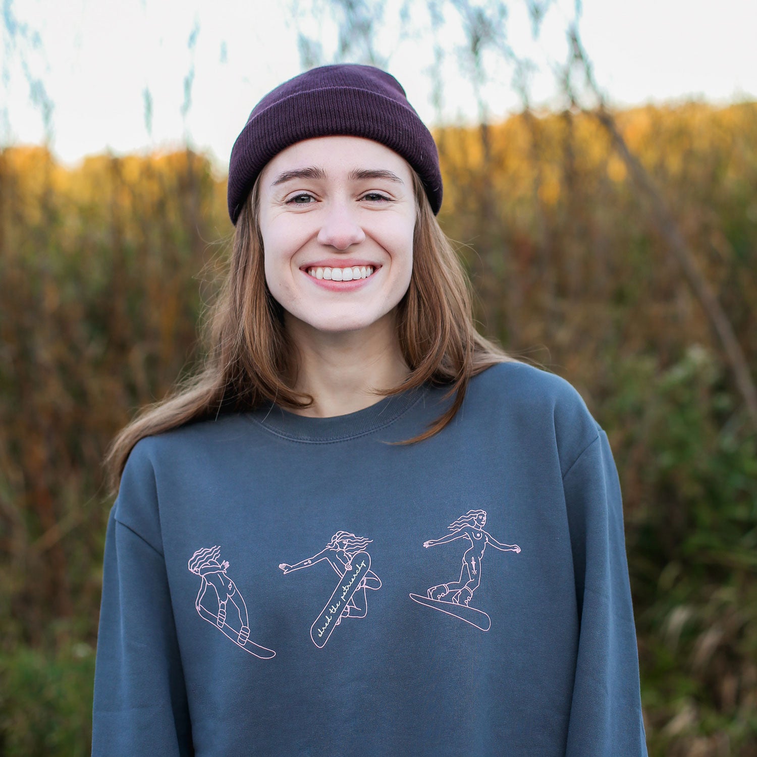 Shred the Patriarchy | Snowboarder Unisex Organic Sweatshirt