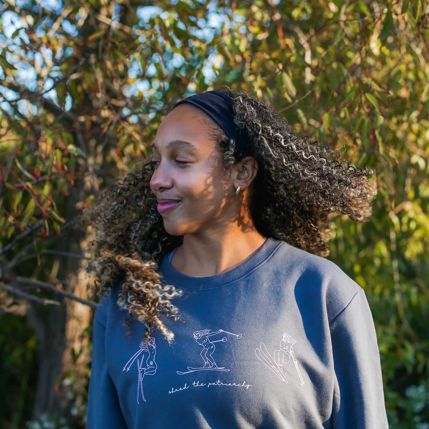 Shred the Patriarchy | Skier Unisex Organic Sweatshirt