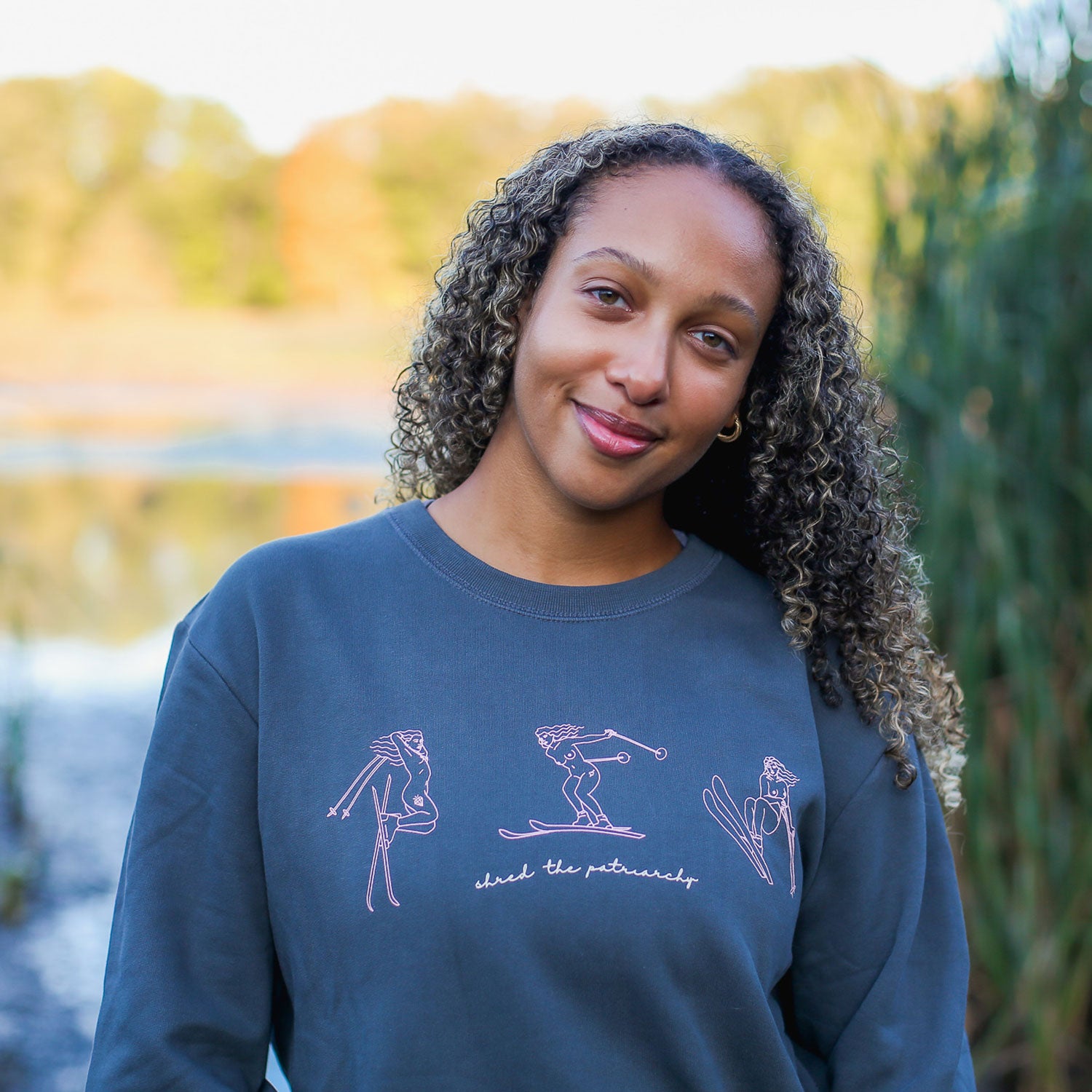 Shred the Patriarchy | Skier Unisex Organic Sweatshirt