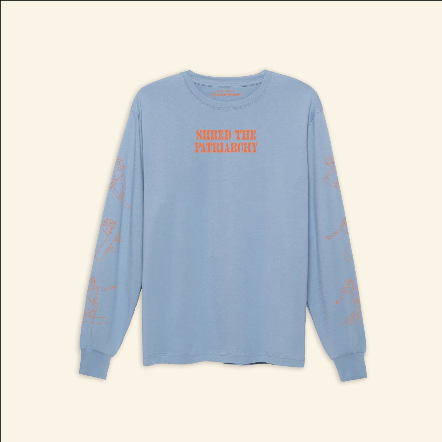 Shred the Patriarchy Long Sleeve Supima Cotton Tee