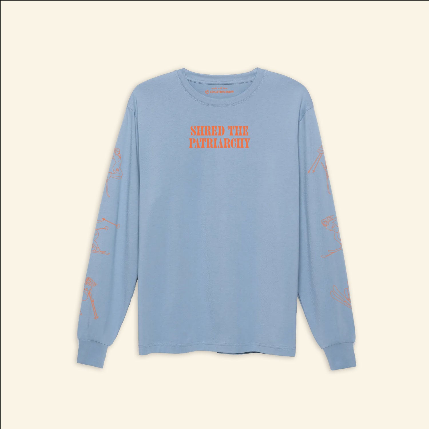 Shred the Patriarchy Long Sleeve Supima Cotton Tee
