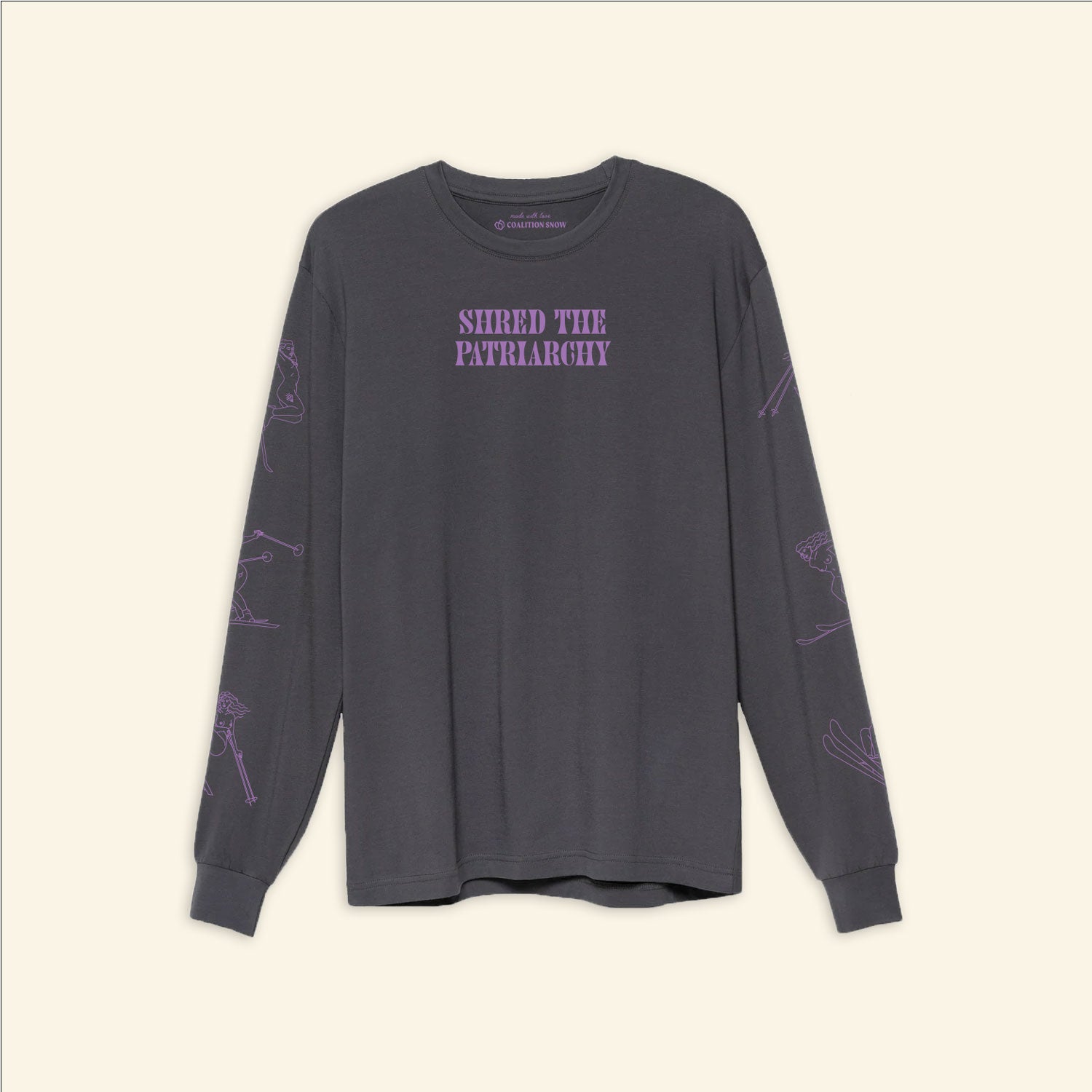 Shred the Patriarchy Long Sleeve Supima Cotton Tee