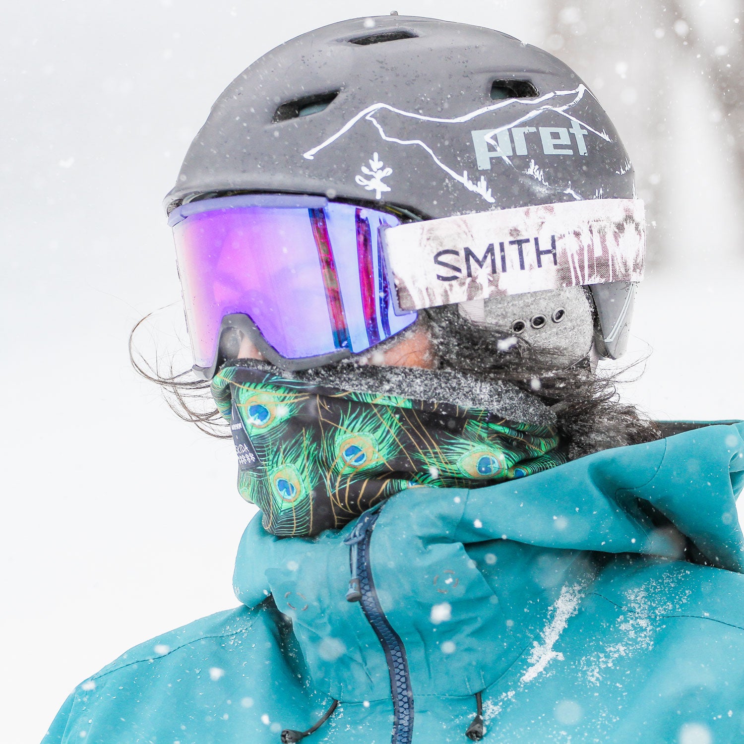 Green with Envy Skida x Coalition Alpine Neckwarmer, Made in Vermont