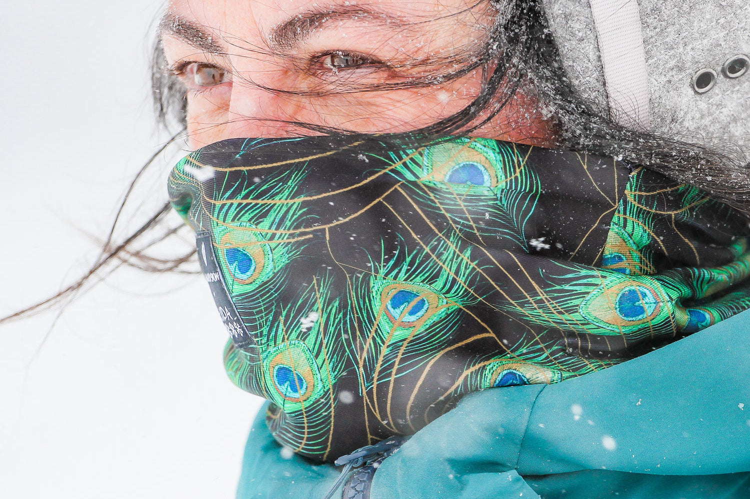 Green with Envy Skida x Coalition Alpine Neckwarmer, Made in Vermont